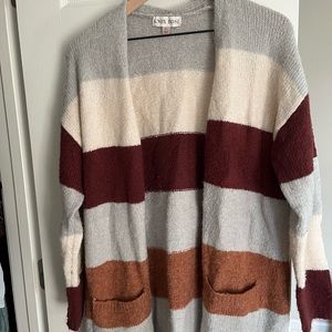 Striped multicolor cardigan